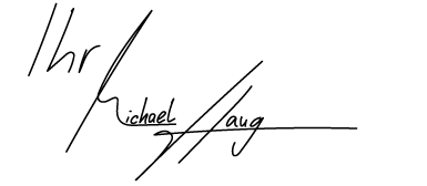 Unterschrift Michael Haug